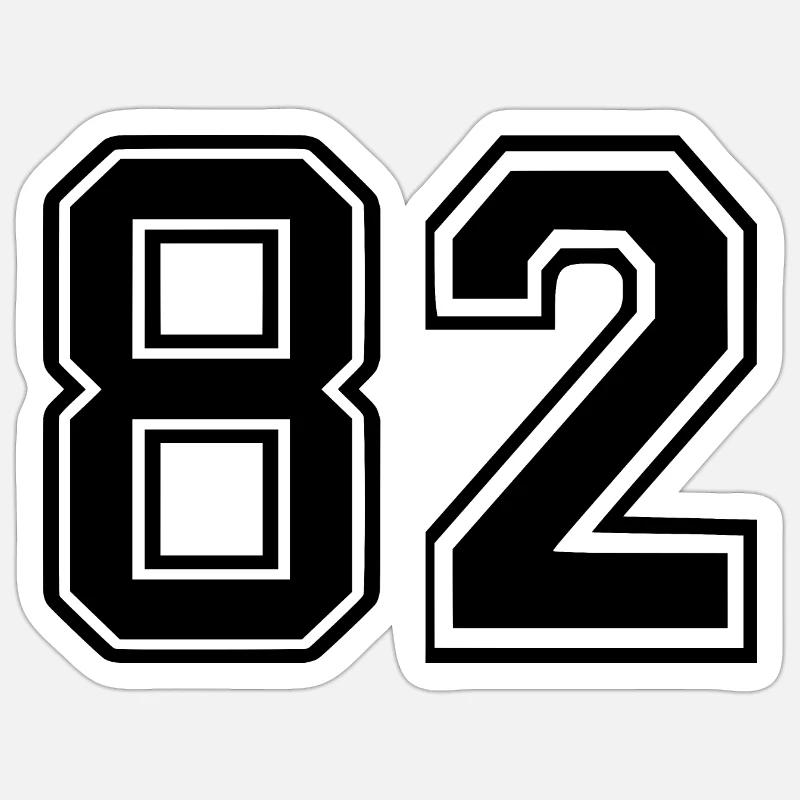 82 - Sticker taille S (10 x 10 cm) - blanc mat