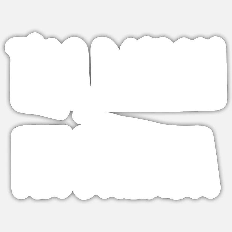 t'as raison ma brenda - Sticker taille S (10 x 10 cm) - blanc mat