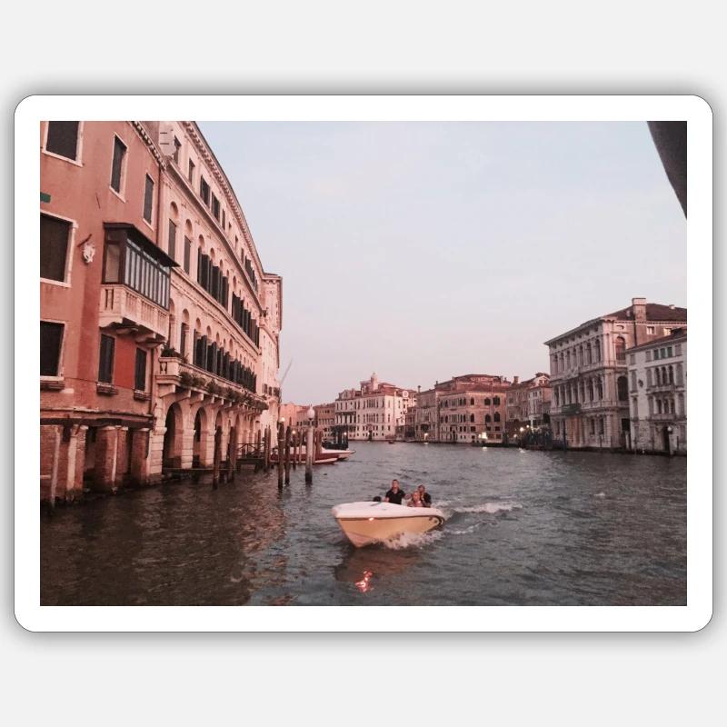 Venedig - Sticker Größe S (10 x 10 cm) - Mattweiß