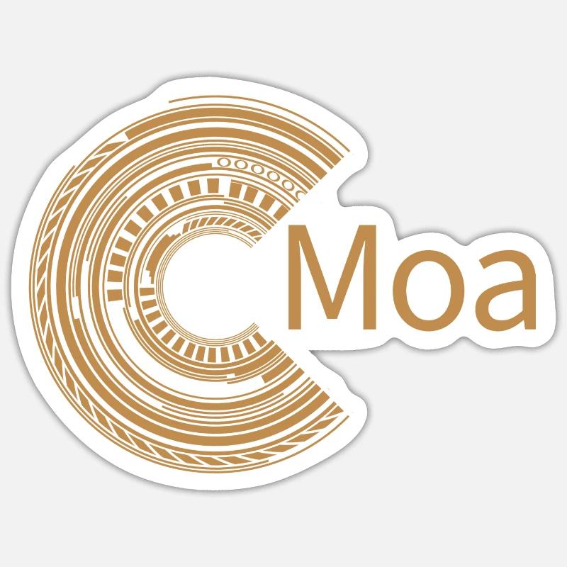 Für Moa - Sticker Größe S (10 x 10 cm) - Mattweiß