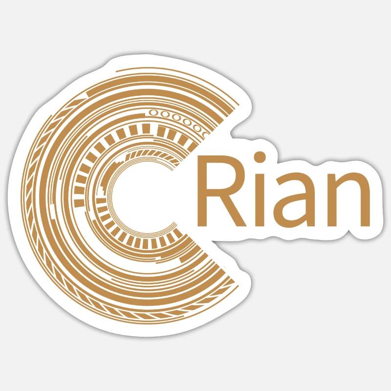 Pour Rian - Sticker taille S (10 x 10 cm) - blanc mat