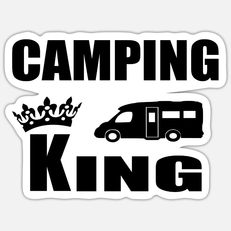 Camping Sticker Größe S (10 x 10 cm)