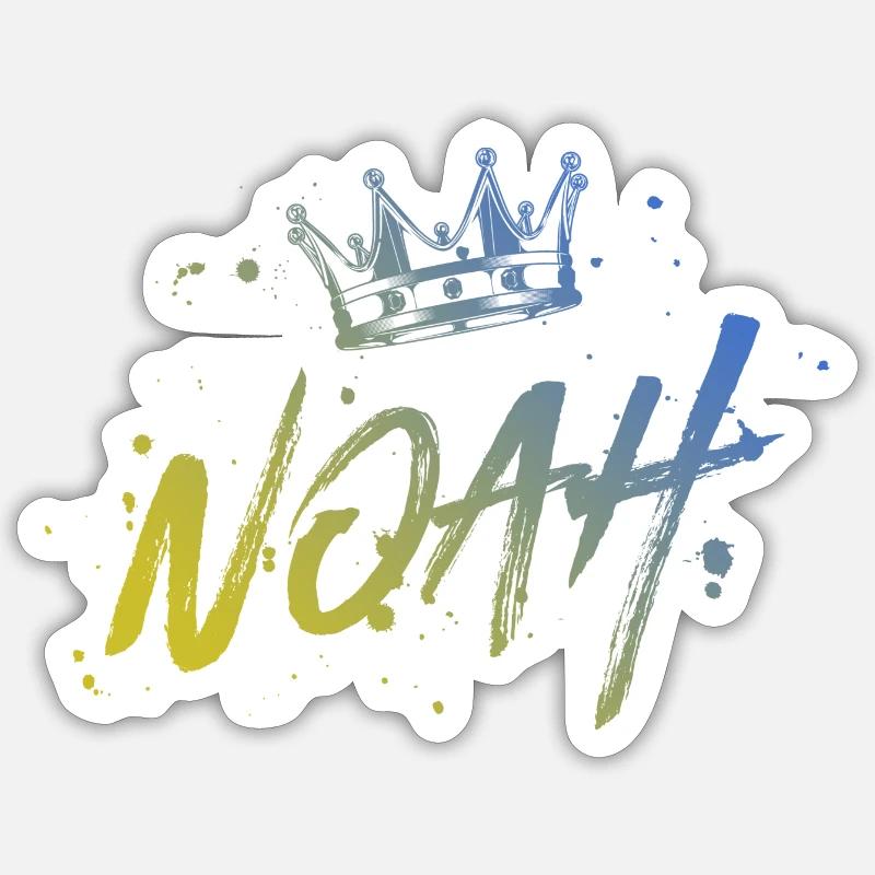 Noah - Sticker size S (10 x 10 cm) - white matte