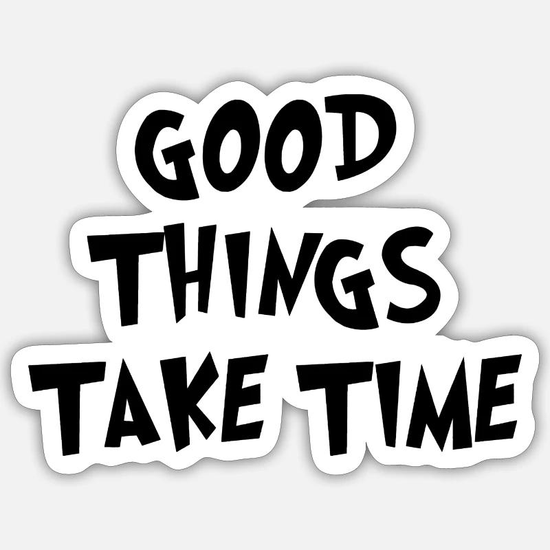 GOOD THINKS - Sticker taille S (10 x 10 cm) - blanc mat