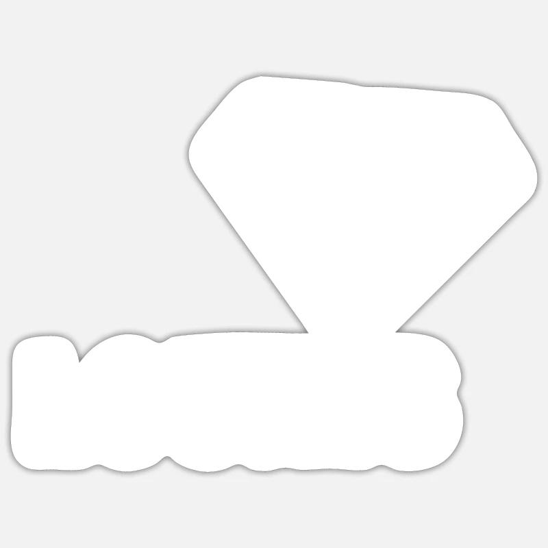 Edel Lounis - Sticker Größe S (10 x 10 cm) - Mattweiß