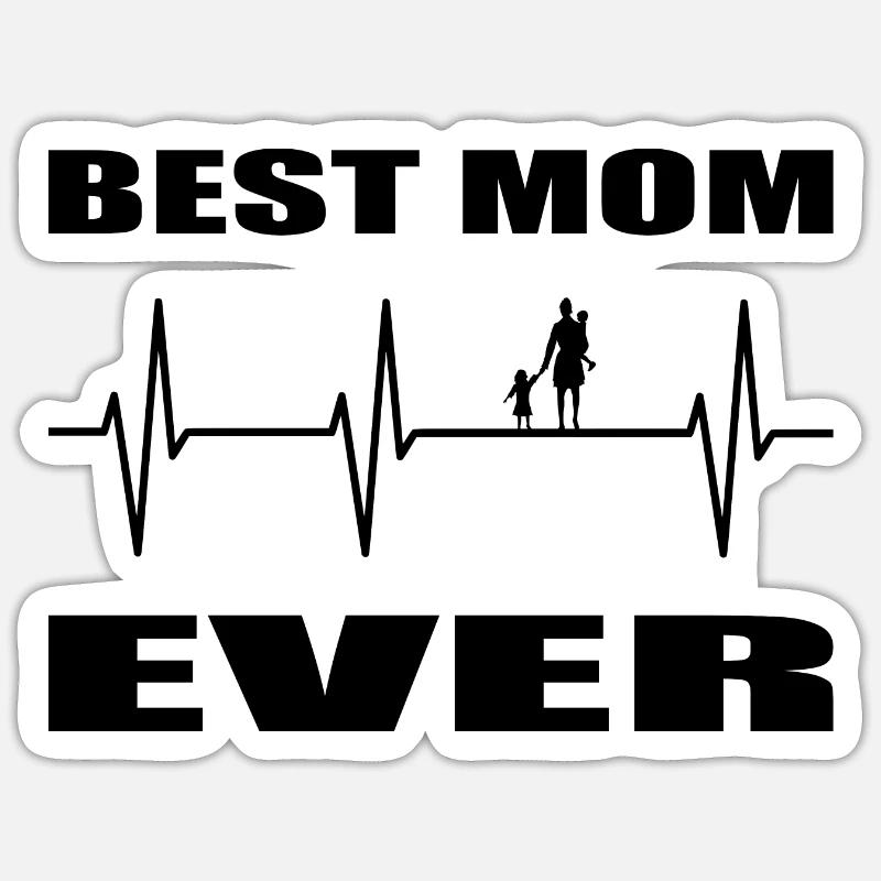 mama - Sticker Größe S (10 x 10 cm) - Mattweiß