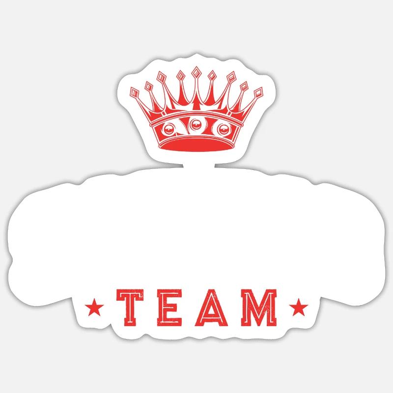 Skiing Team - Sticker Größe S (10 x 10 cm) - Mattweiß
