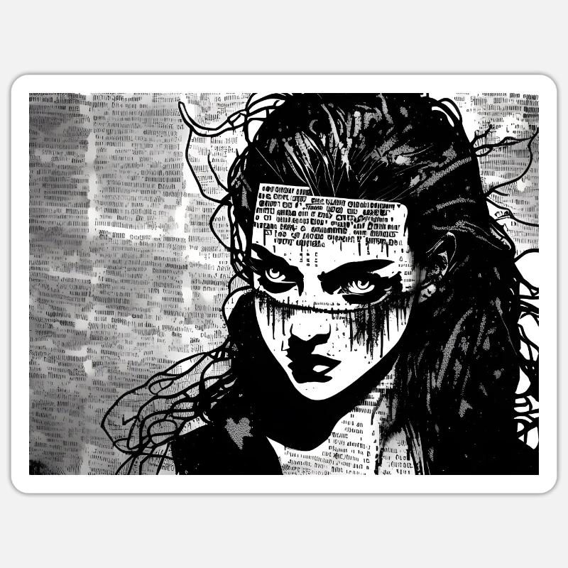 Trinity #5 - Sticker size S (10 x 10 cm) - white matte