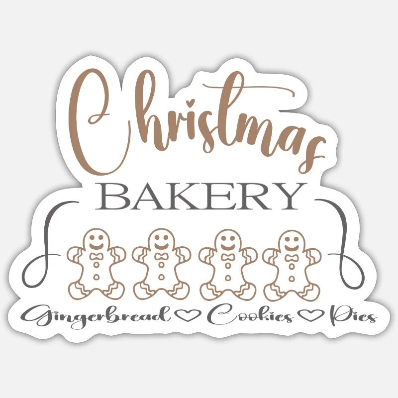 Christmas Bakery Sticker size S (10 x 10 cm)