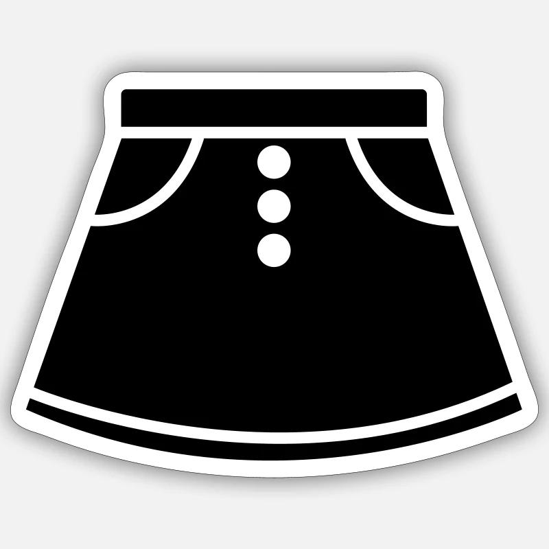 Black Logo - Sticker size S (10 x 10 cm) - white matte