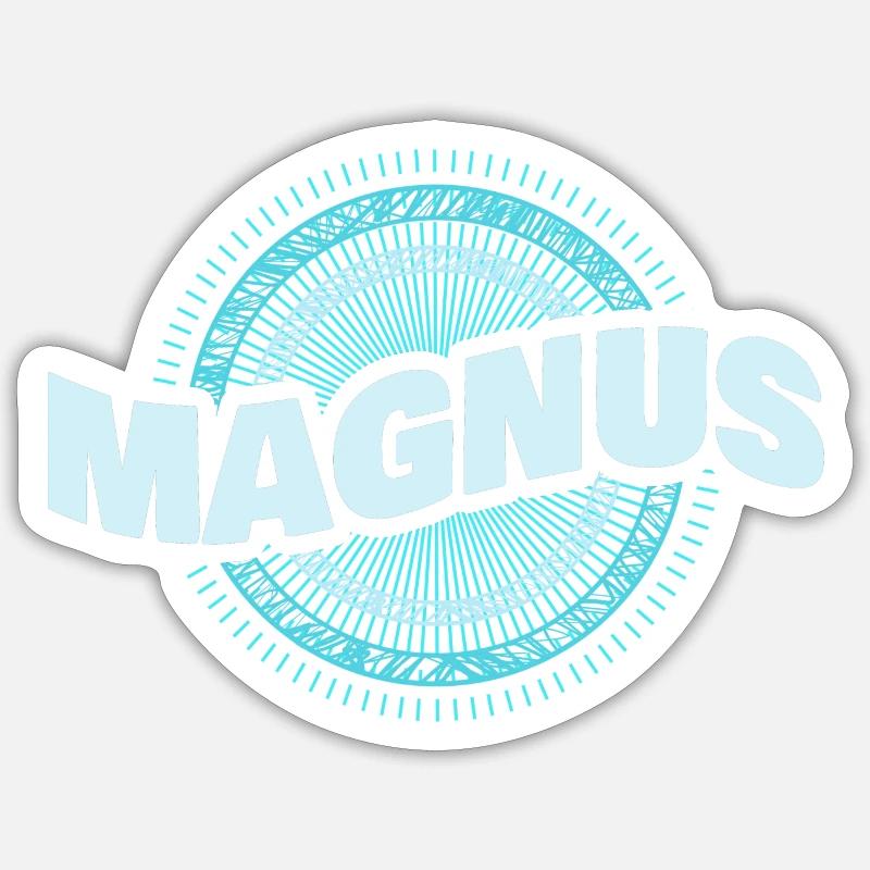 Magnus comme idée cadeau - Sticker taille S (10 x 10 cm) - blanc mat