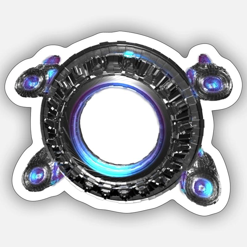 portail spatial Sticker taille S (10 x 10 cm)