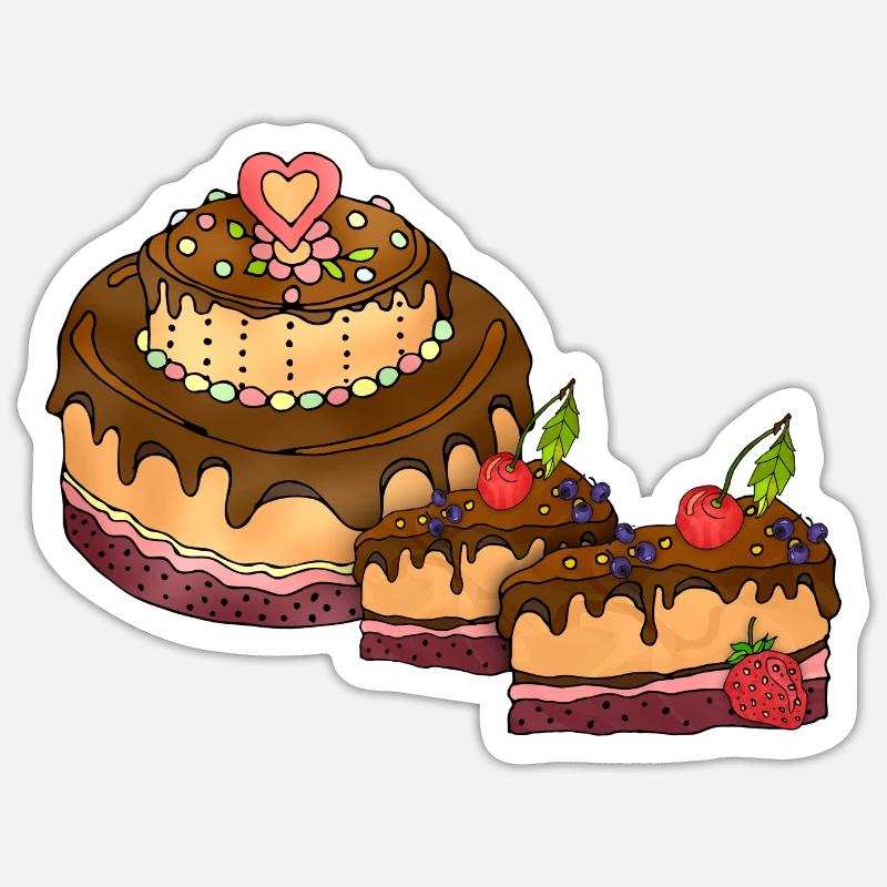 Gâteau Sticker taille S (10 x 10 cm)