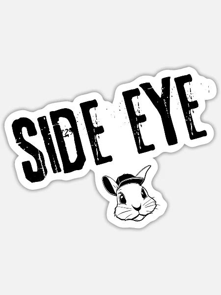 Subtile Blicke | Jugendwort - Sticker Größe S (10 x 10 cm) - Mattweiß