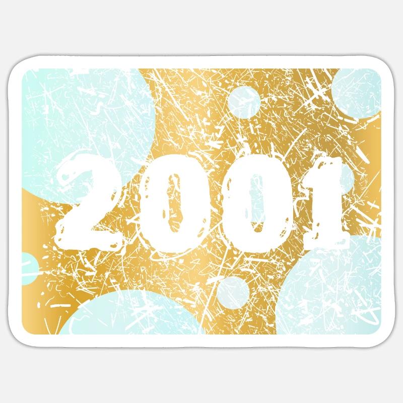 2001 2001 Sticker taille S (10 x 10 cm)