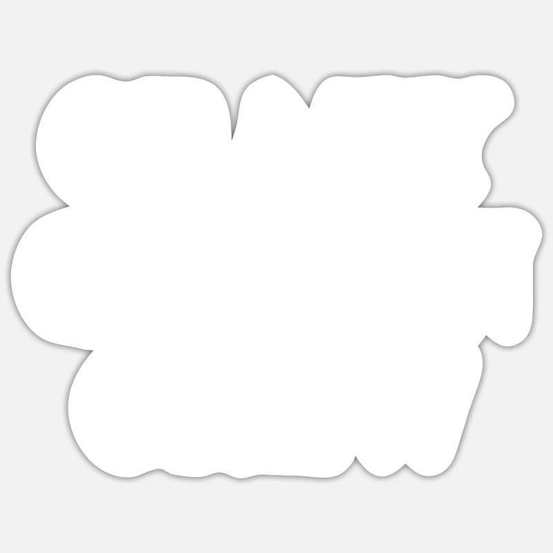 Crazy cousin crew - Sticker size S (10 x 10 cm) - white matte