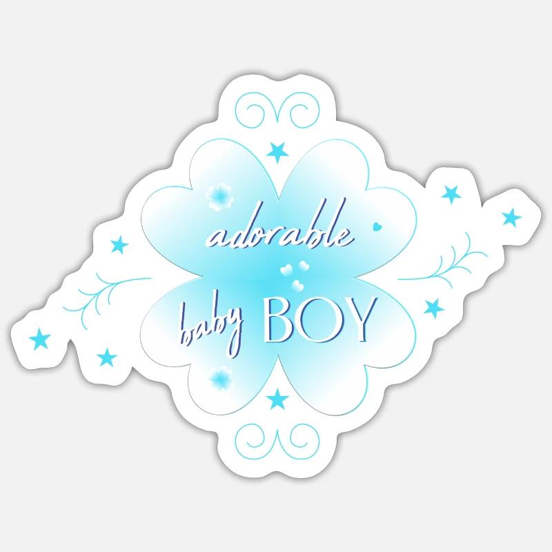 Bébé - Sticker taille S (10 x 10 cm) - blanc mat