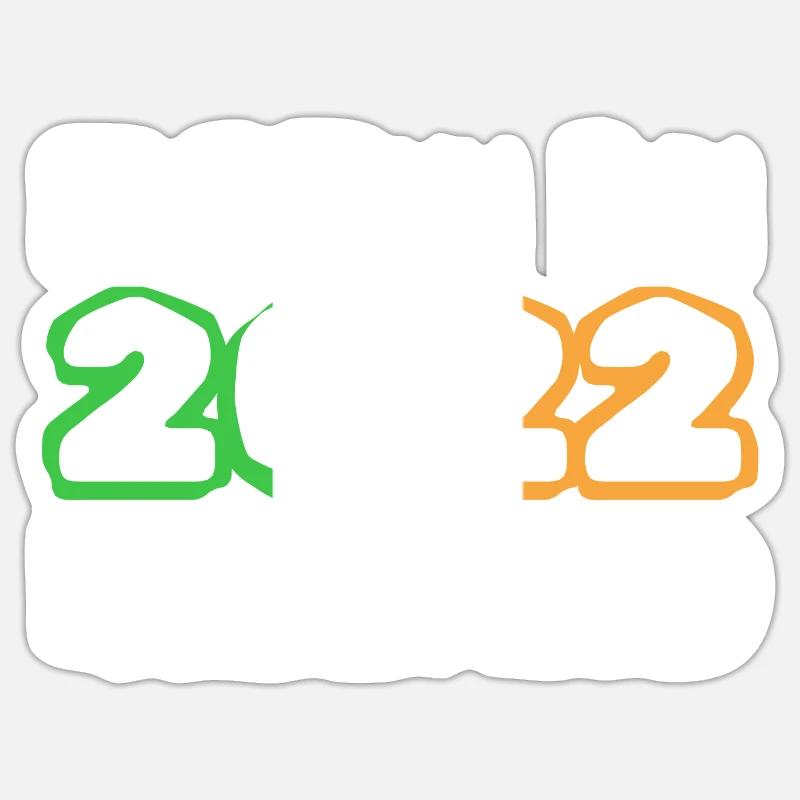 2022 - Sticker size S (10 x 10 cm) - white matte
