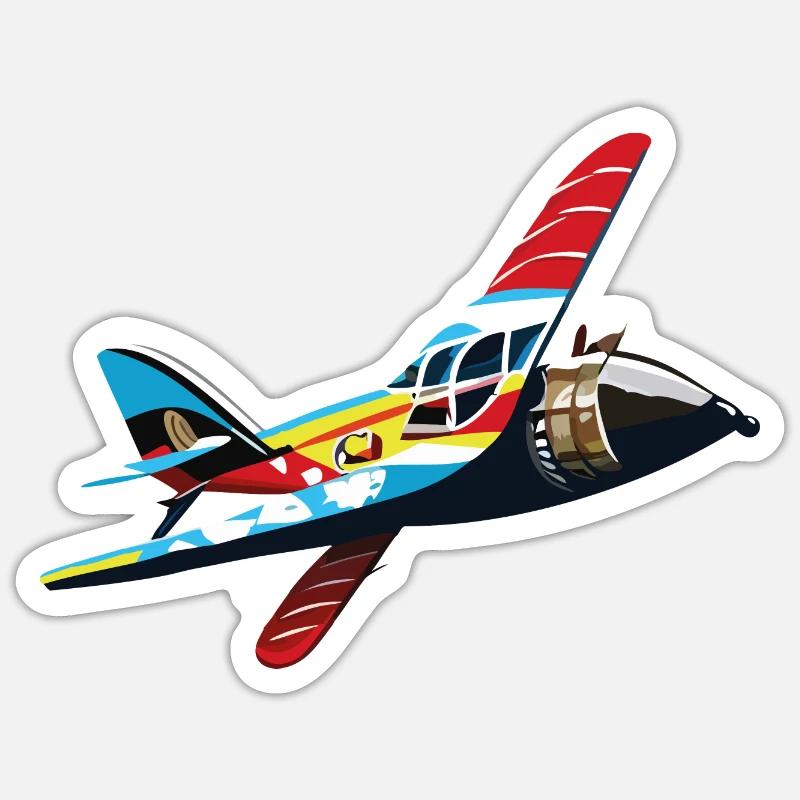 3Wing - Sticker size S (10 x 10 cm) - white matte