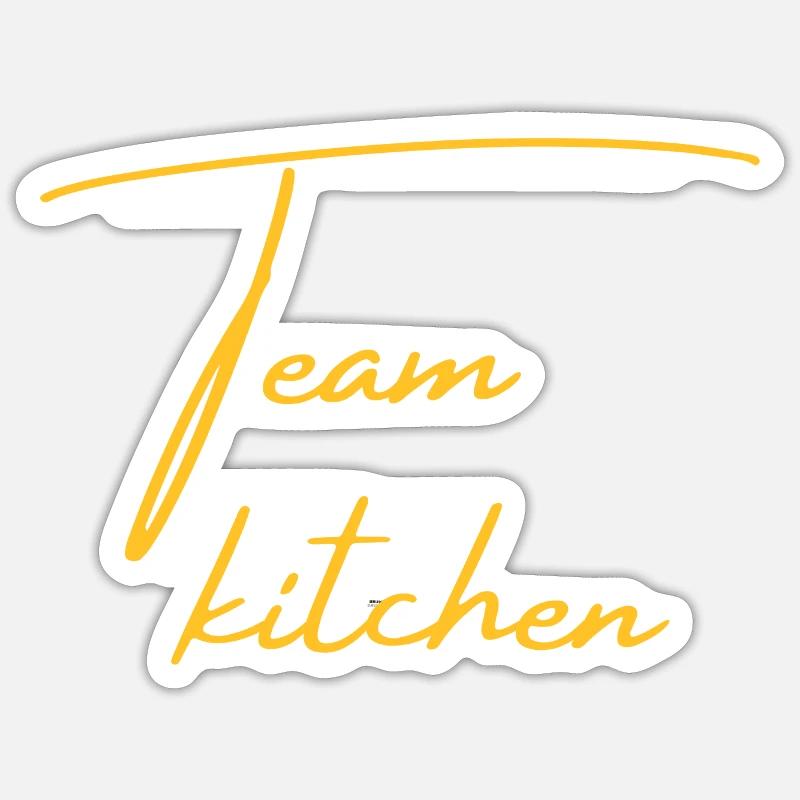 Team Kitchen Sticker size S (10 x 10 cm)