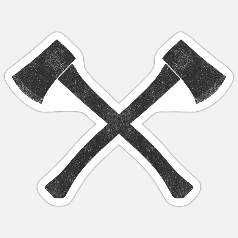 Axe Sticker size S (10 x 10 cm)
