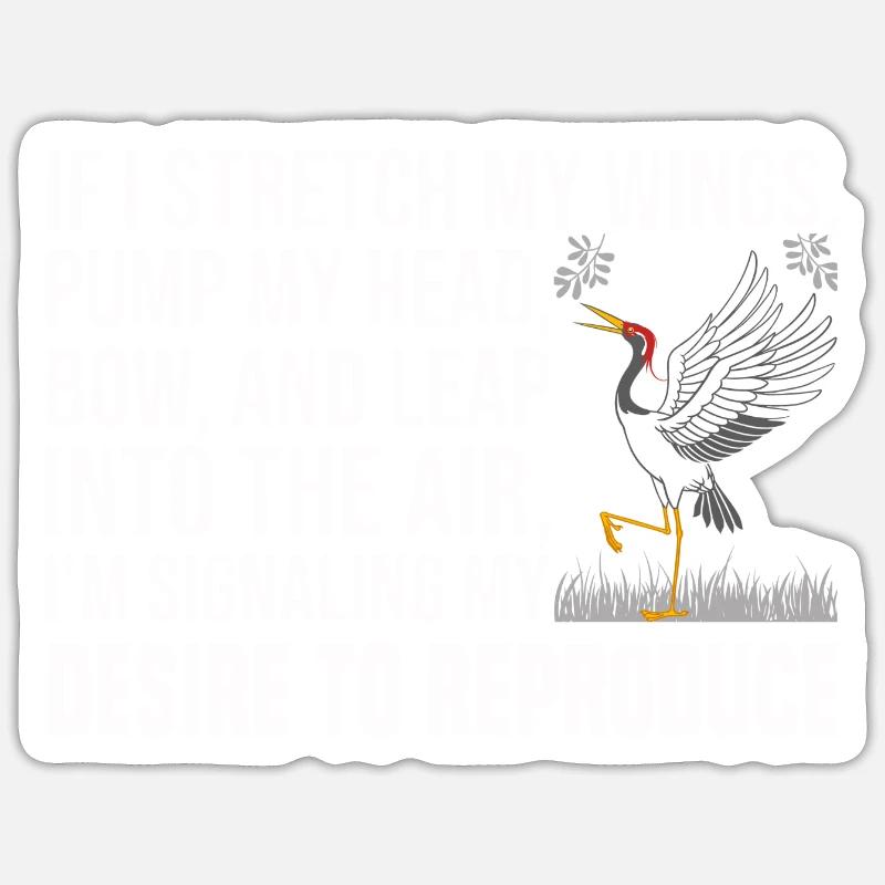 Vogelbeobachter - Sticker Größe S (10 x 10 cm) - Mattweiß