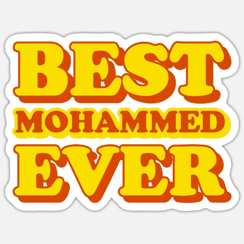 Mohammed First Name Funny Gift Sticker size S (10 x 10 cm)