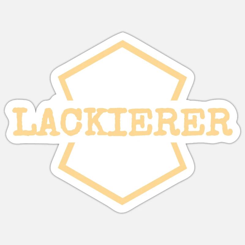 Gift for painter - Sticker size S (10 x 10 cm) - white matte