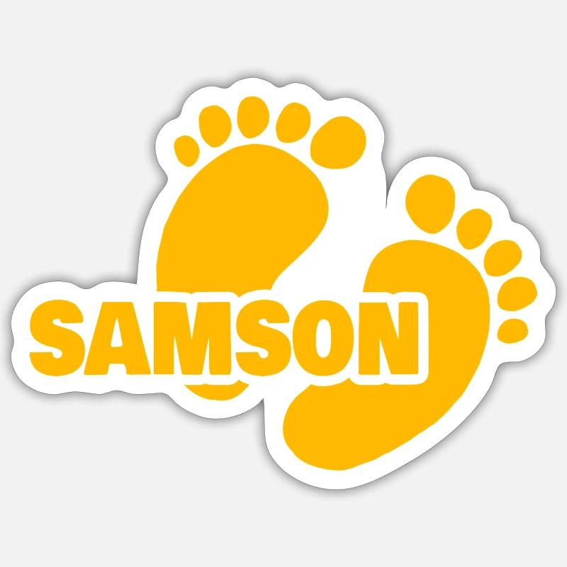 Gift for Samson - Sticker size S (10 x 10 cm) - white matte