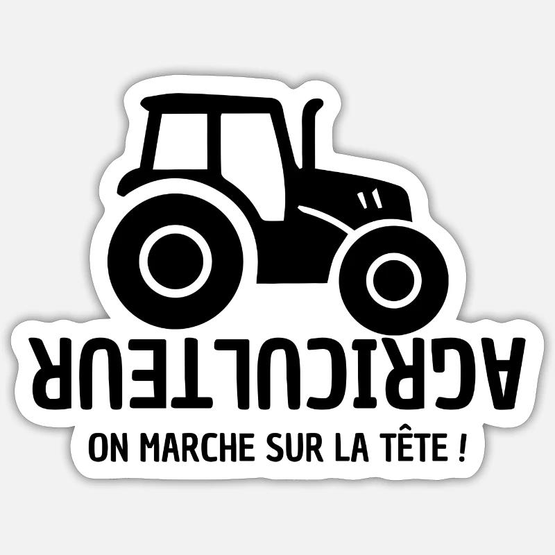 Bauer, Bauer, Bauer, Traktor Sticker Größe S (10 x 10 cm)