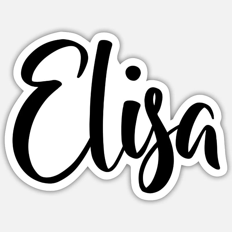 Nom - Elisa Sticker taille S (10 x 10 cm)