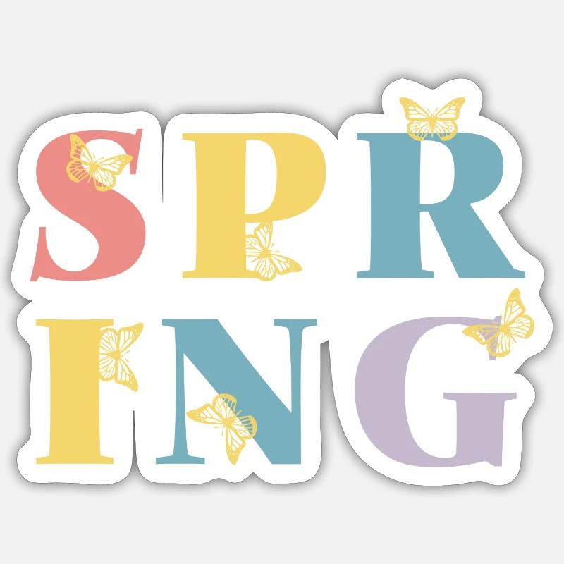 Spring at last! Sticker size S (10 x 10 cm)