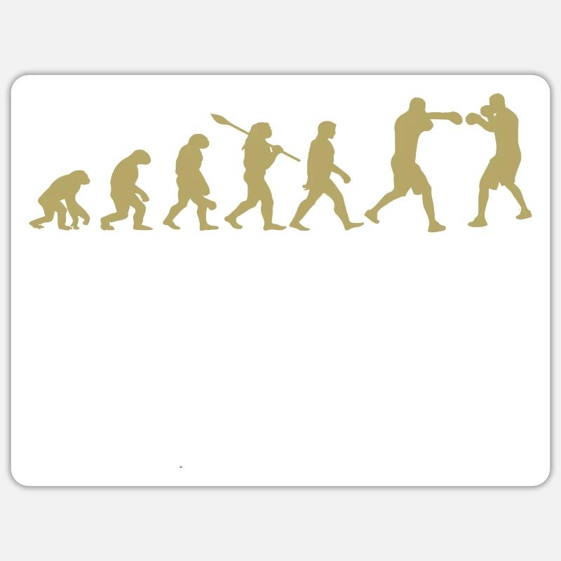 Evolution of Boxing | Boxer Gift - Sticker size S (10 x 10 cm) - white matte