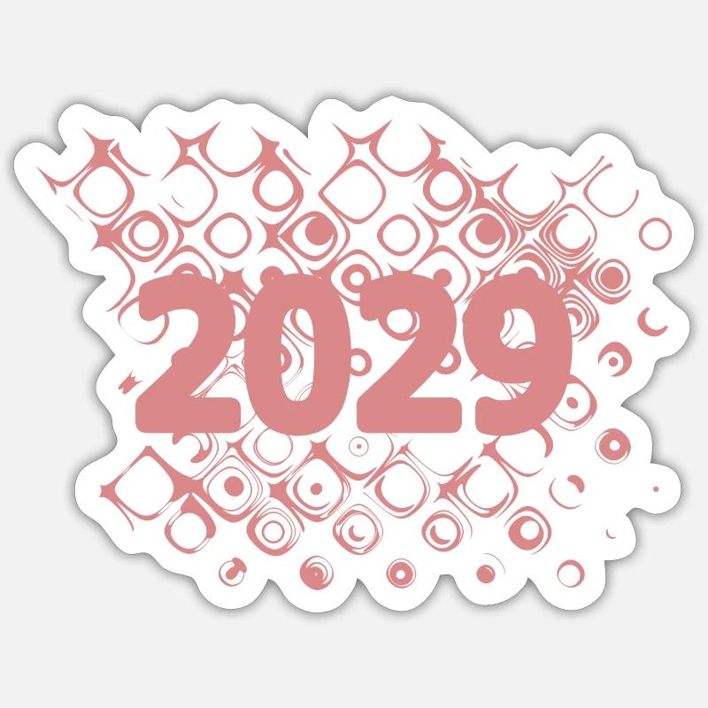 2029 - Sticker Größe S (10 x 10 cm) - Mattweiß