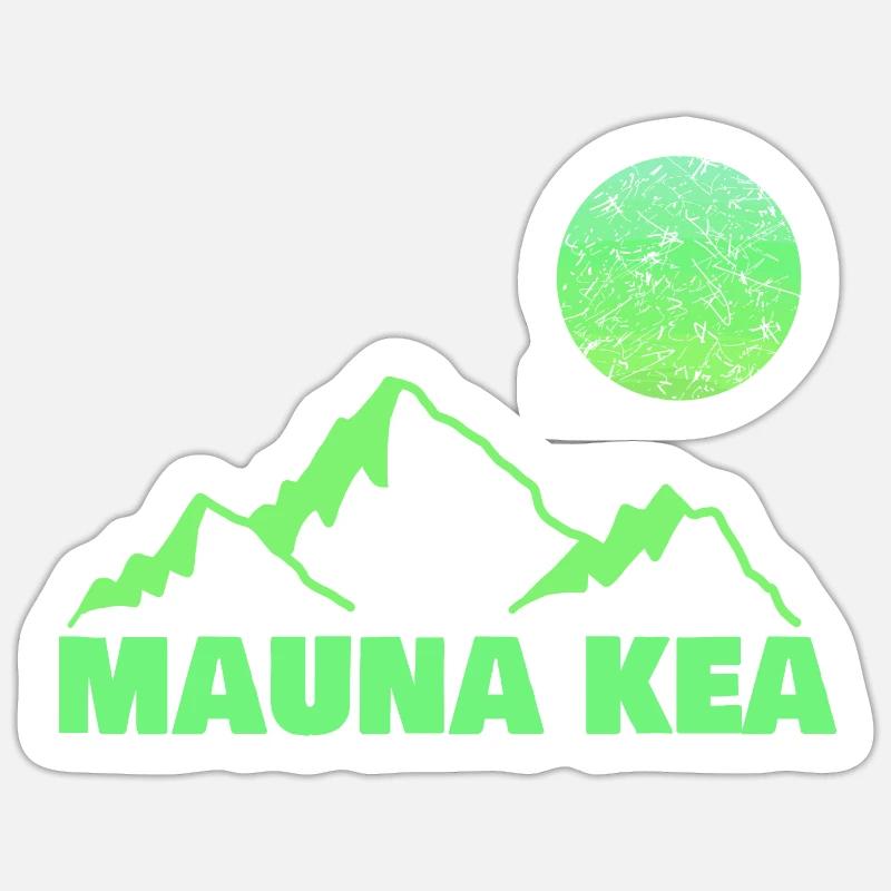 kea as climbing - Sticker size S (10 x 10 cm) - white matte