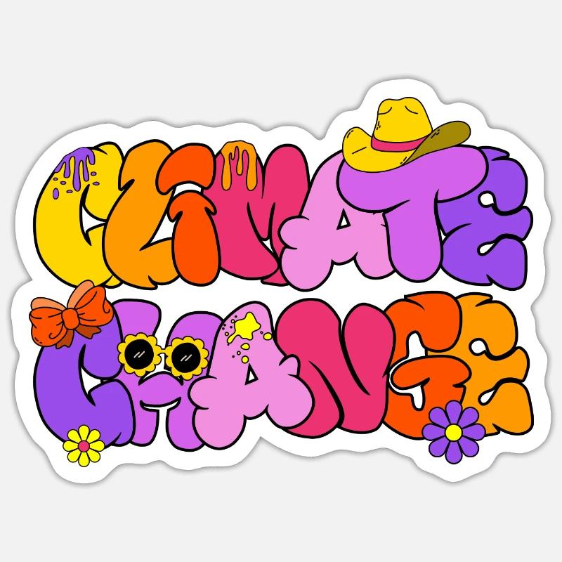 Climate Change, Climate Change Sticker size S (10 x 10 cm)