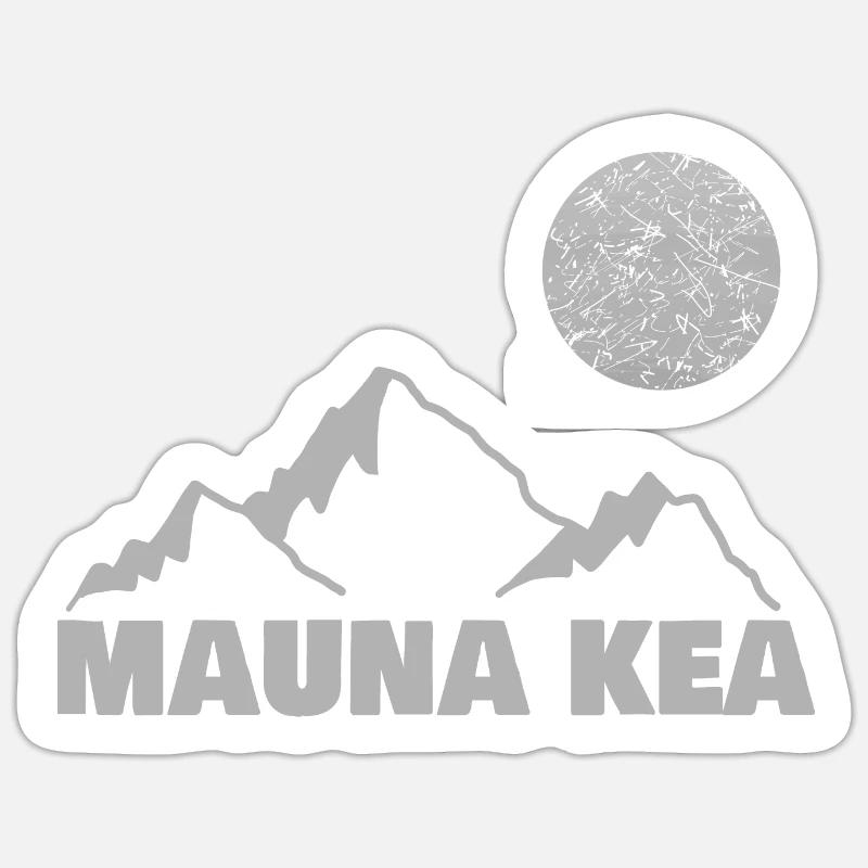 kea als Klettern - Sticker Größe S (10 x 10 cm) - Mattweiß