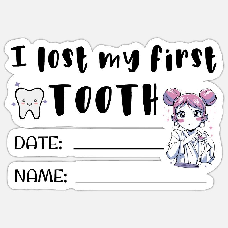 J’ai perdu le nom de mon certificat de première dent Sticker taille S (10 x 10 cm)