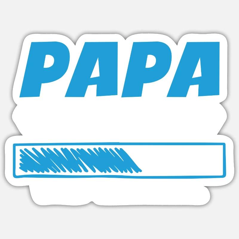 Vater 2024 Werdender Papa Loading 2024 Sticker Größe S (10 x 10 cm)