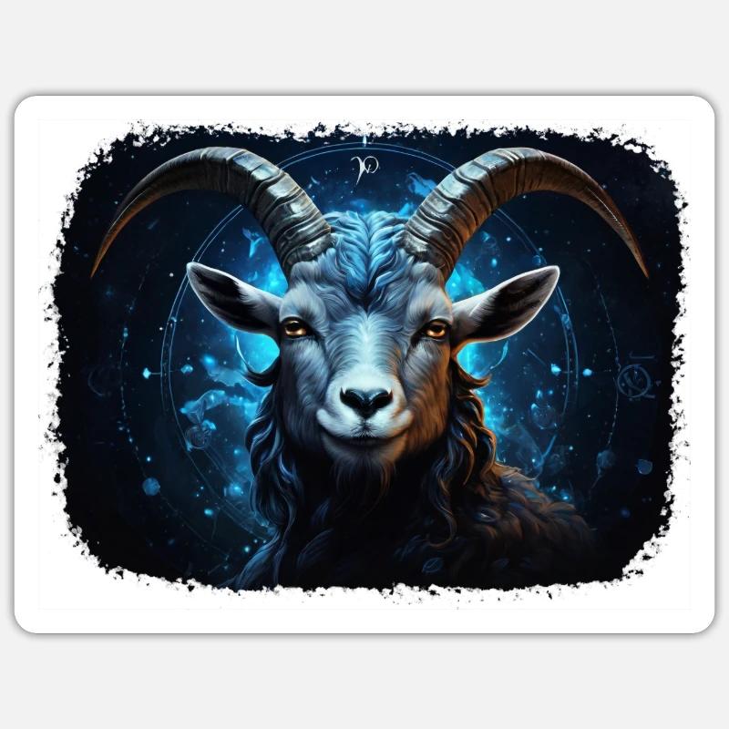Sternzeichen Steinbock Sticker Größe S (10 x 10 cm)