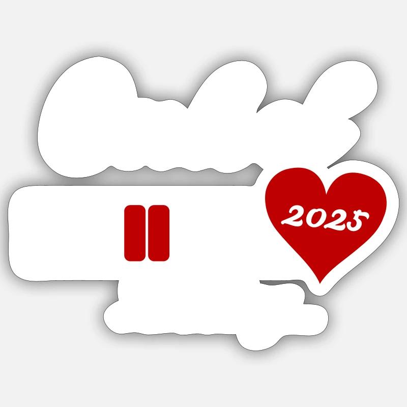 Uncle Loading 2025 - Sticker size S (10 x 10 cm) - white matte