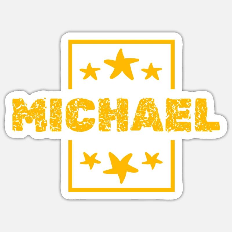 Cadeau pour Michael Sticker taille S (10 x 10 cm)