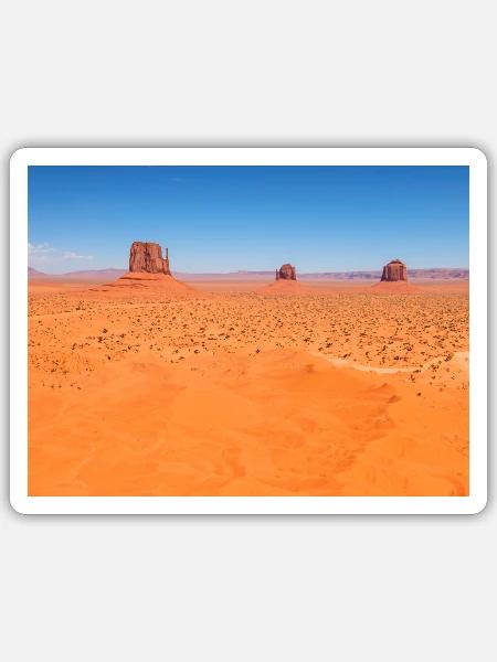 Desert - Sticker Größe S (10 x 10 cm) - Mattweiß