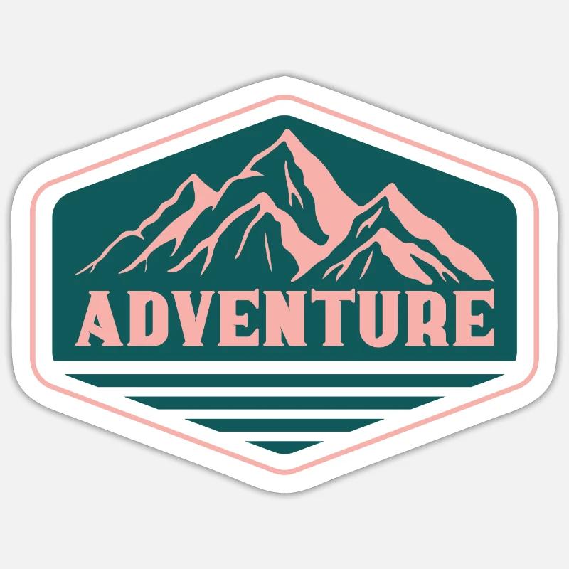 Aventure Sticker taille S (10 x 10 cm)
