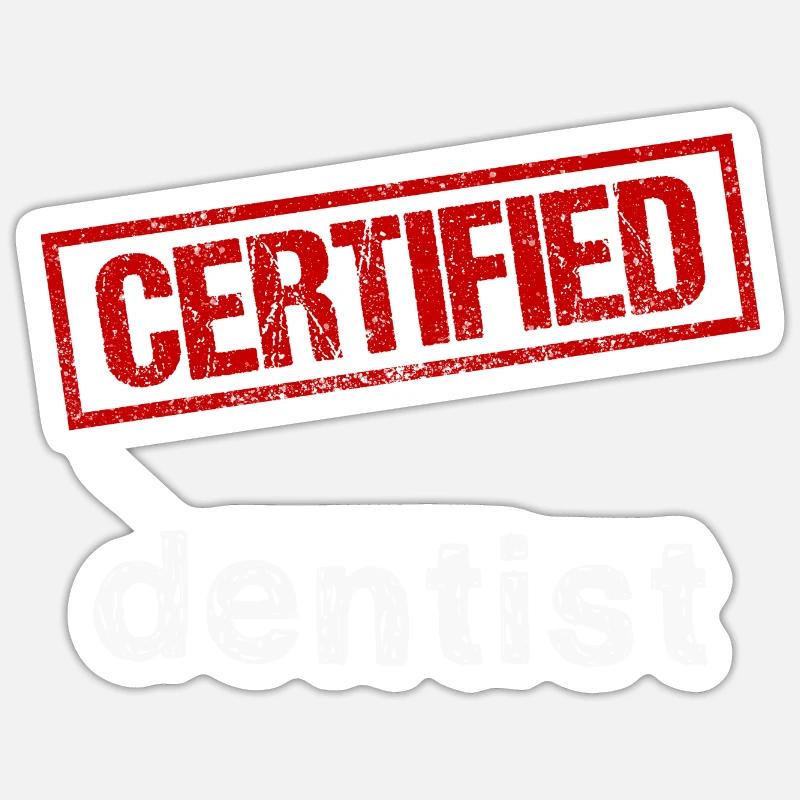 Dentiste Sticker taille S (10 x 10 cm)