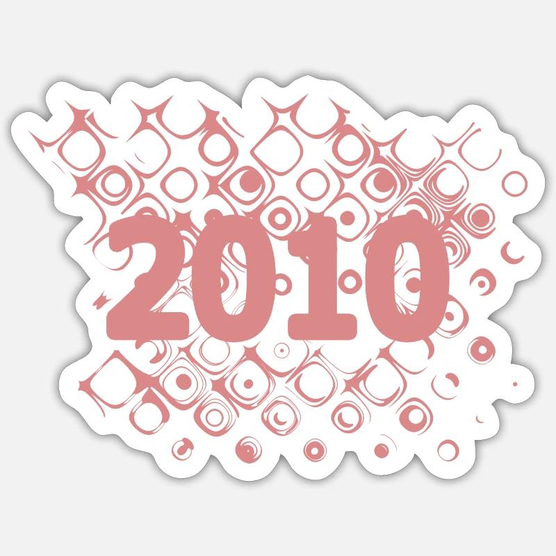 2010 - Sticker Größe S (10 x 10 cm) - Mattweiß