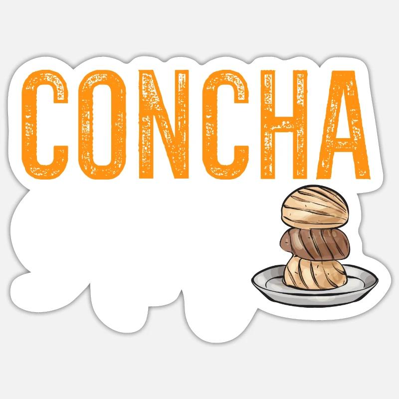 Concha Hispanic Mexican Pan Dulce Sticker size S (10 x 10 cm)