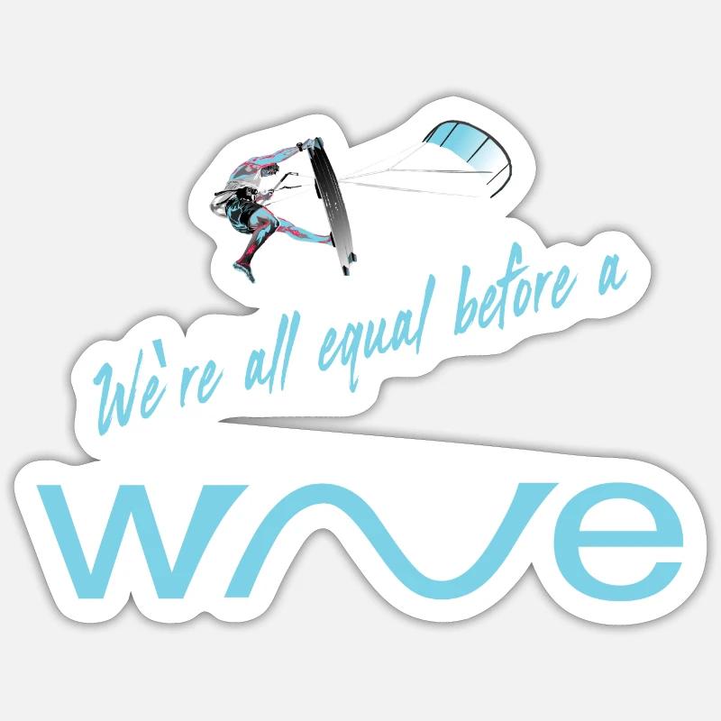 Surf - Sticker size S (10 x 10 cm) - white matte