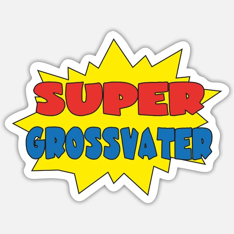 Großväter - Sticker taille S (10 x 10 cm) - blanc mat