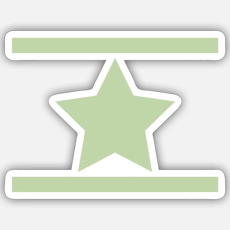 star - Sticker size S (10 x 10 cm) - white matte